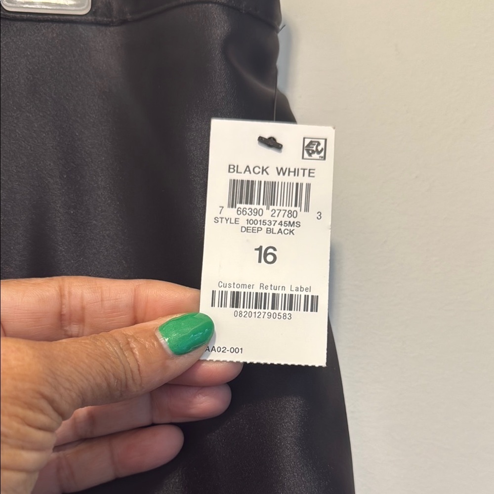 Alfani Black Midi A-line Skirt for Work - Picture 3 of 9